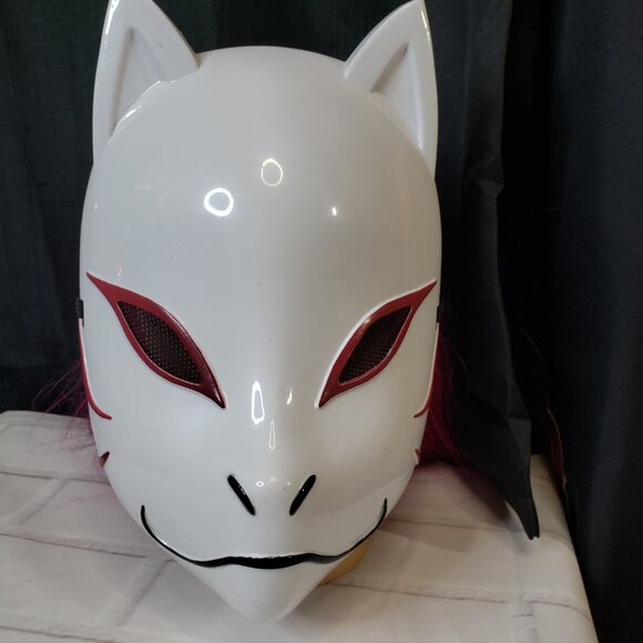 Adult Akatsuki Robe and Kitsune Mask Naruto Shippuden Cosplay Costume S M L - Picture 3 of 8